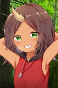 Little Moca smiling