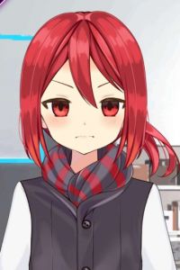 Hitori frowning