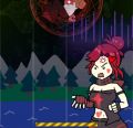 Sumire's results screen in “Reel it in!!” (failed).
