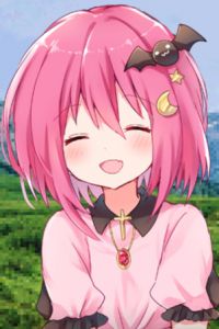 Young Miria smiling
