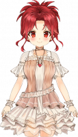 Sumire's casual style as seen ingame.