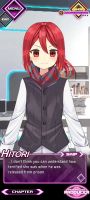 Hitori's annoyed expression.