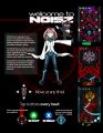 A printout from NOISZ's showcase at MAGFest 2017.[1]