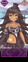 Hakuno in NOISZ STΔRLIVHT's story mode, in her STΔRLIVHT STΔGE style.