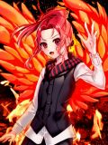 Sumire finding her reason to fight again, wearing Hitori's BLACKHEART style.
