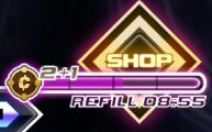 The Shop button in the top-right corner.